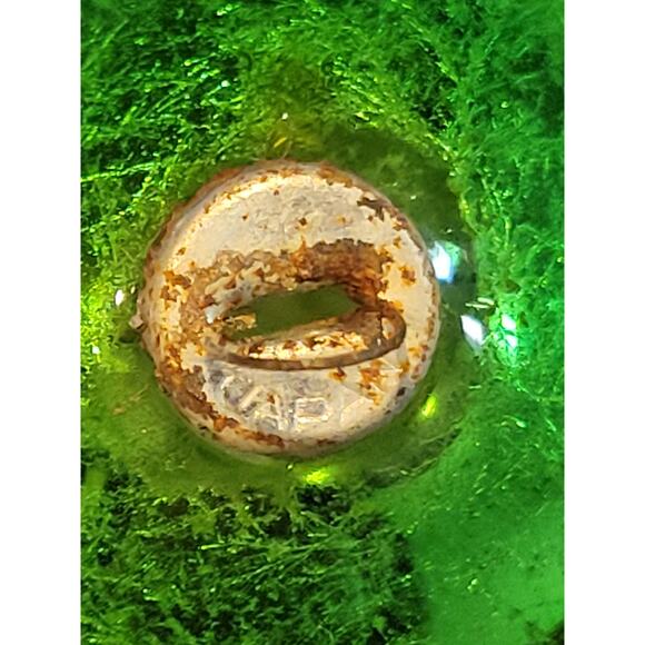 9 Vintage Green Glass Christmas Ornaments, Japan - Picture 4 of 4